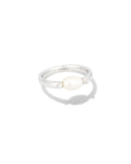 Leighton Gold Pearl Band Ring in Freshwater Cultured Pearl