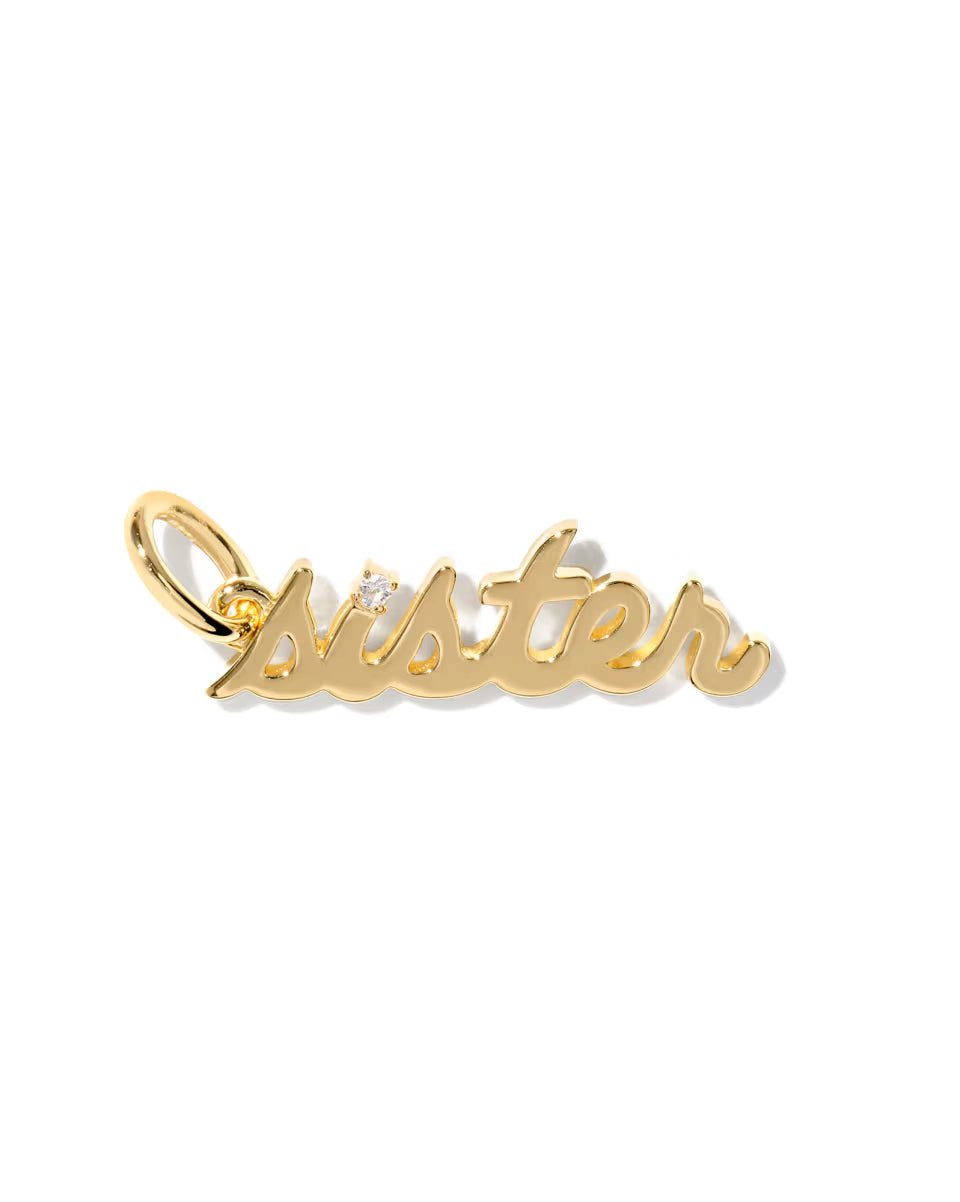 Sister Sterling Silver Charm