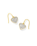 0.51 ct Madeline 14k Yellow Gold Drop Earrings in White Diamond