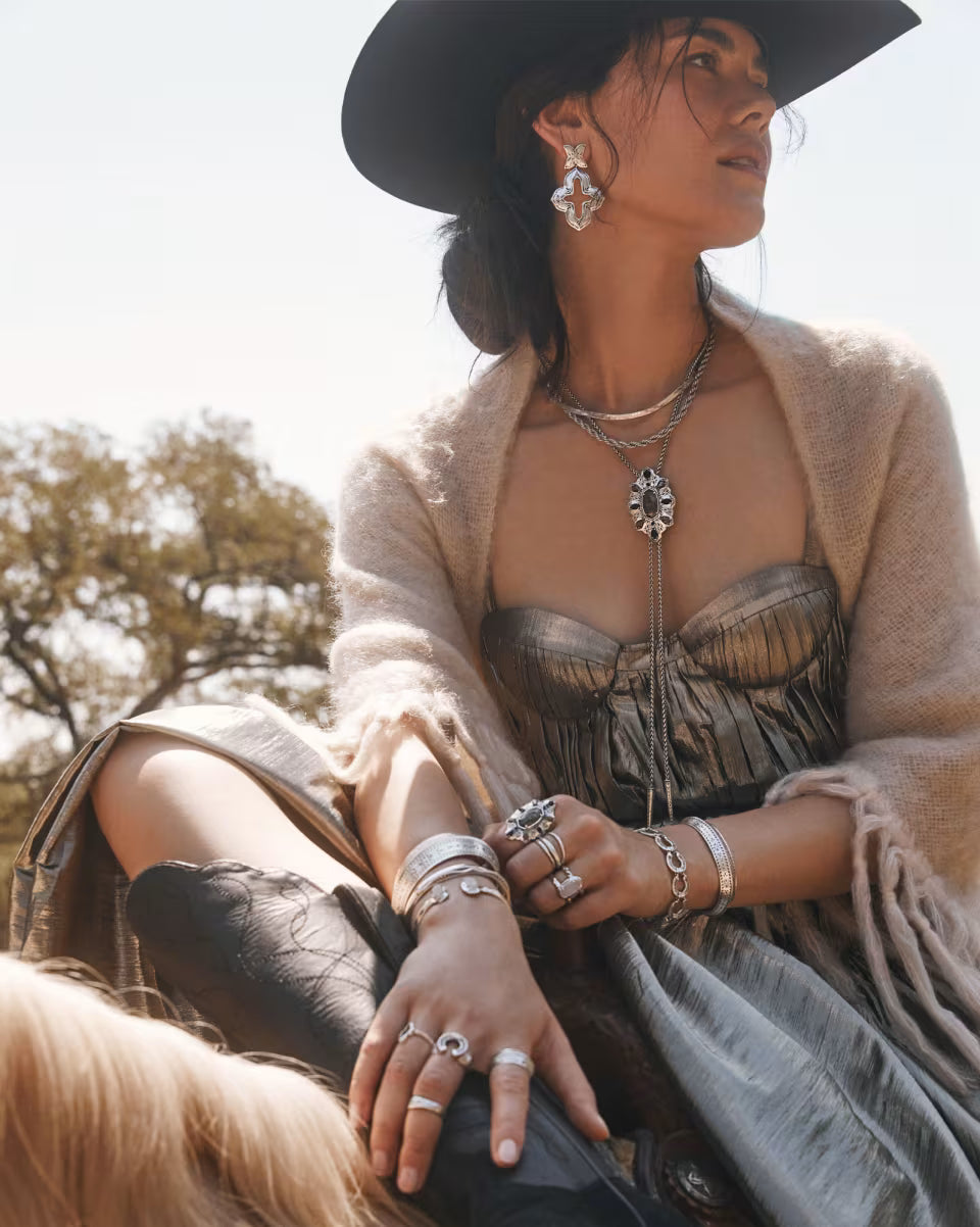 Noble Rope Link and Chain Necklace in Vintage Gold