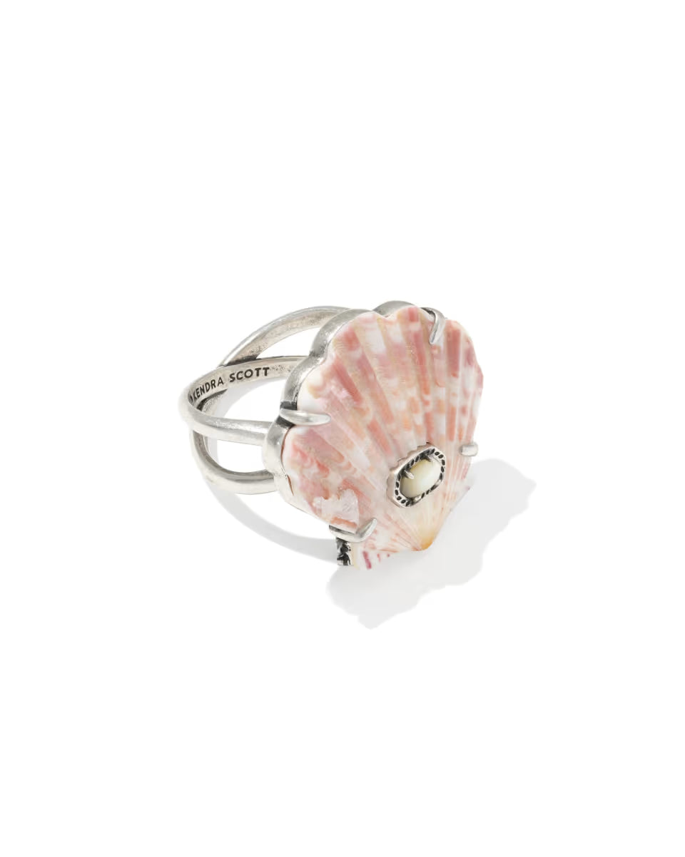 Lucia Shell Gold Cocktail Ring