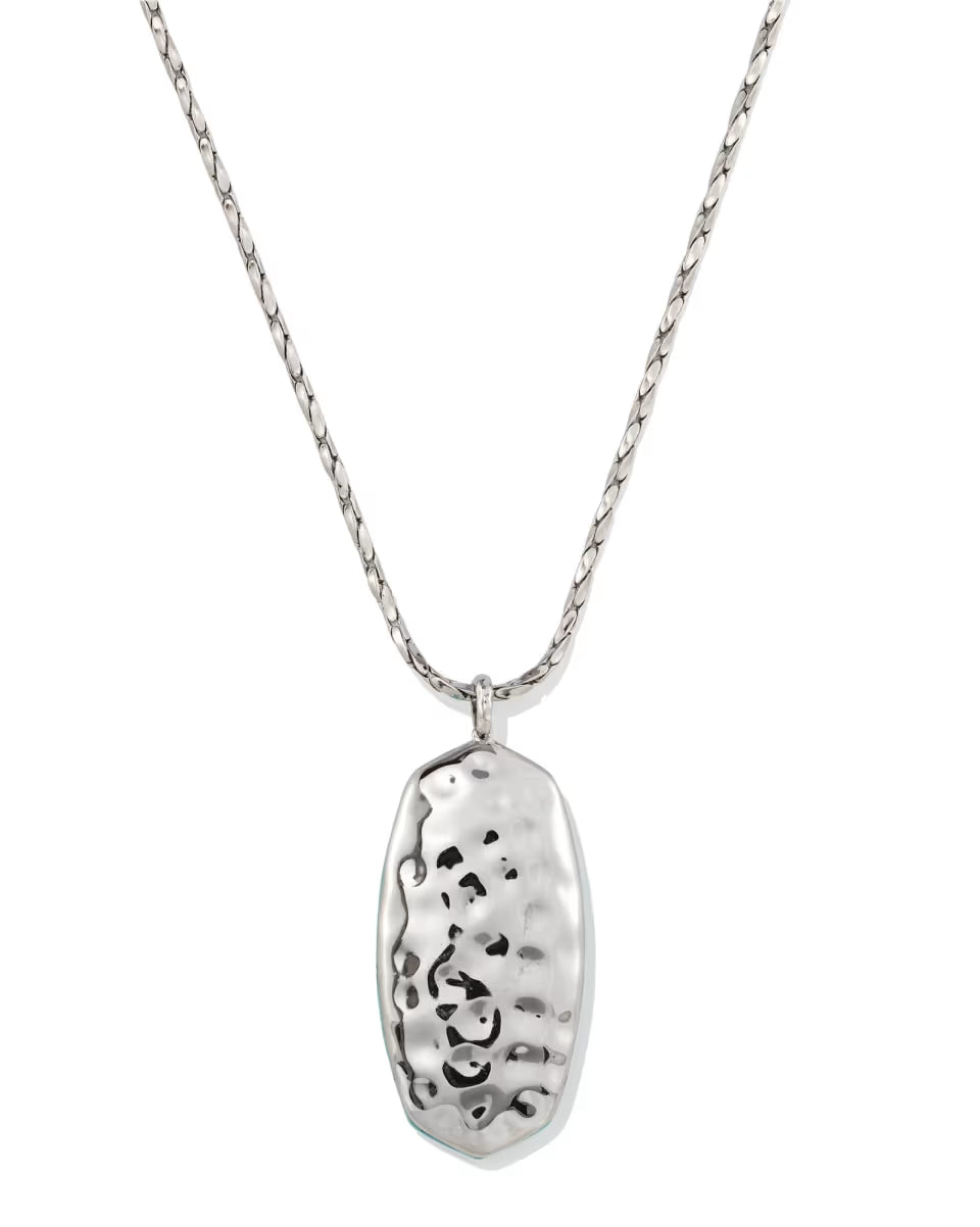 Danielle Riveted Gold Long Pendant Necklace