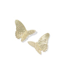 Cailey Butterfly Gold Statement Stud Earrings
