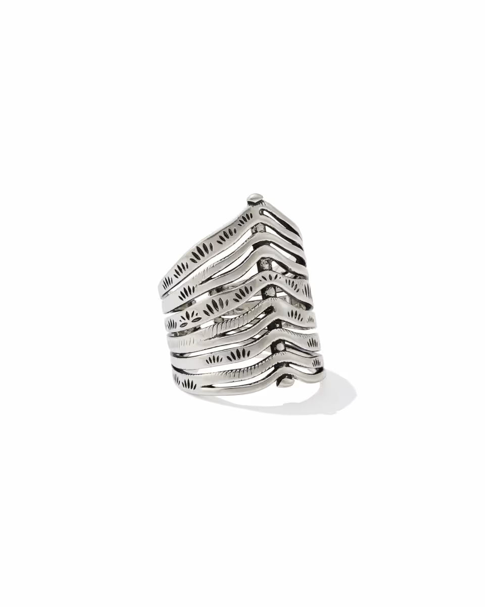 Calliope Vintage Silver Band Ring