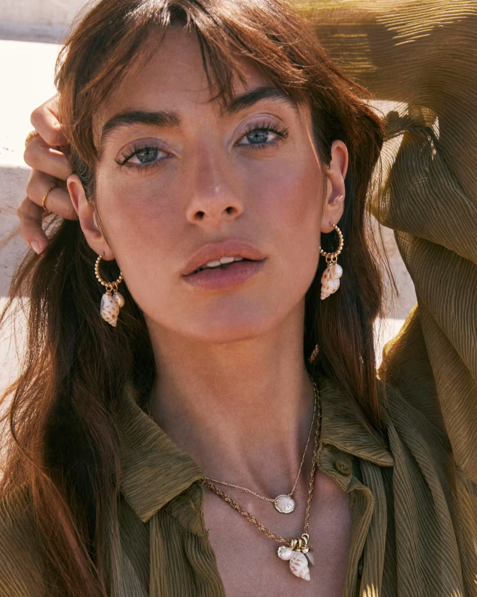 Oleana Convertible Gold Huggie Earrings