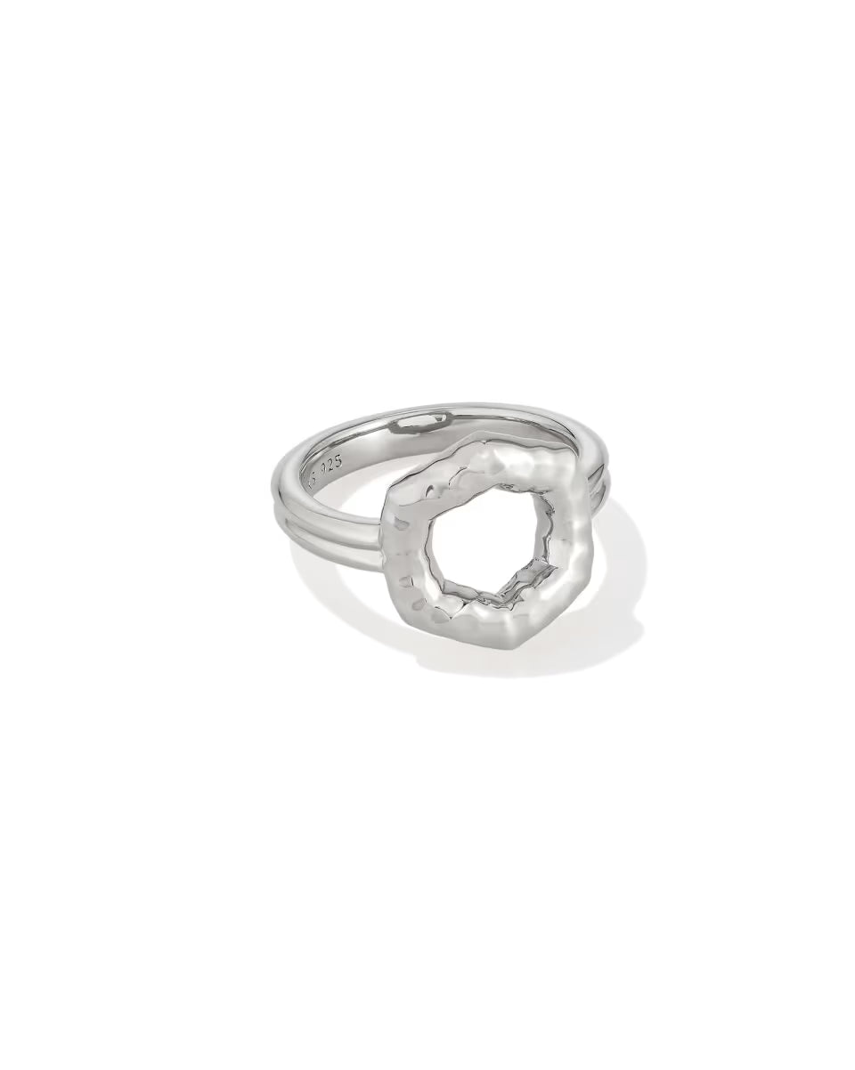 Davie Sterling Silver Open Frame Ring