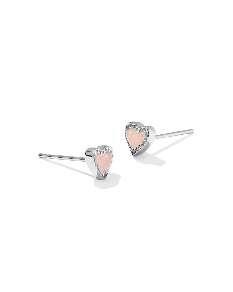 Mini Ari Heart Gold Stud Earrings