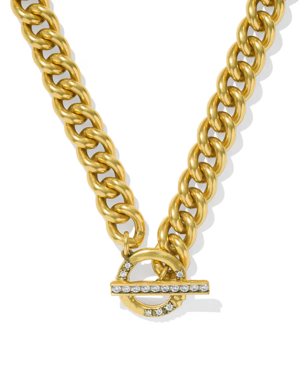 Whitley Chain Necklace in Vintage Silver