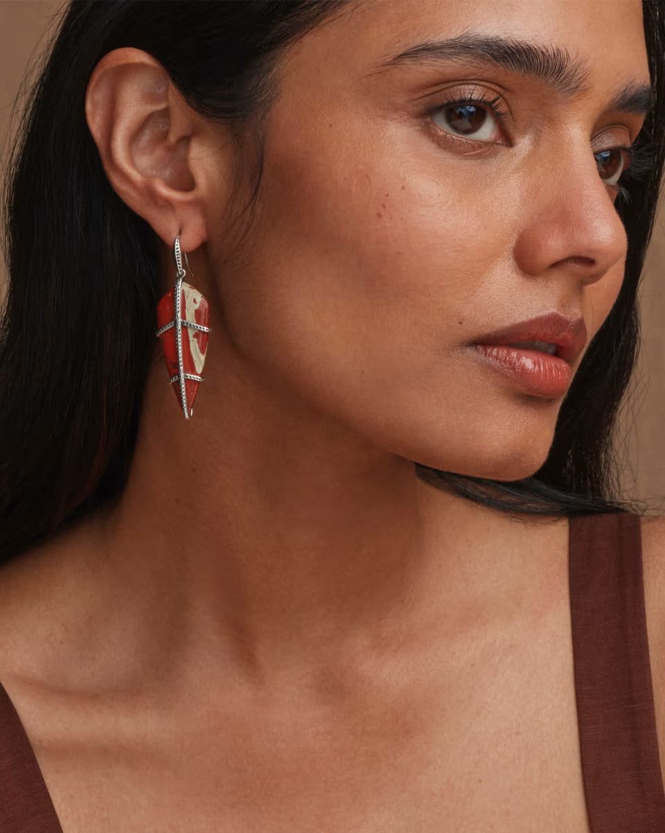 Trinity Vintage Gold Drop Earrings