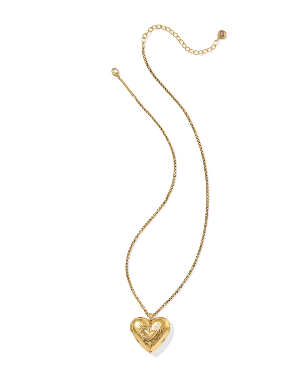 Dolly Parton x Kendra Scott Vintage Gold Locket Long Pendant Necklace
