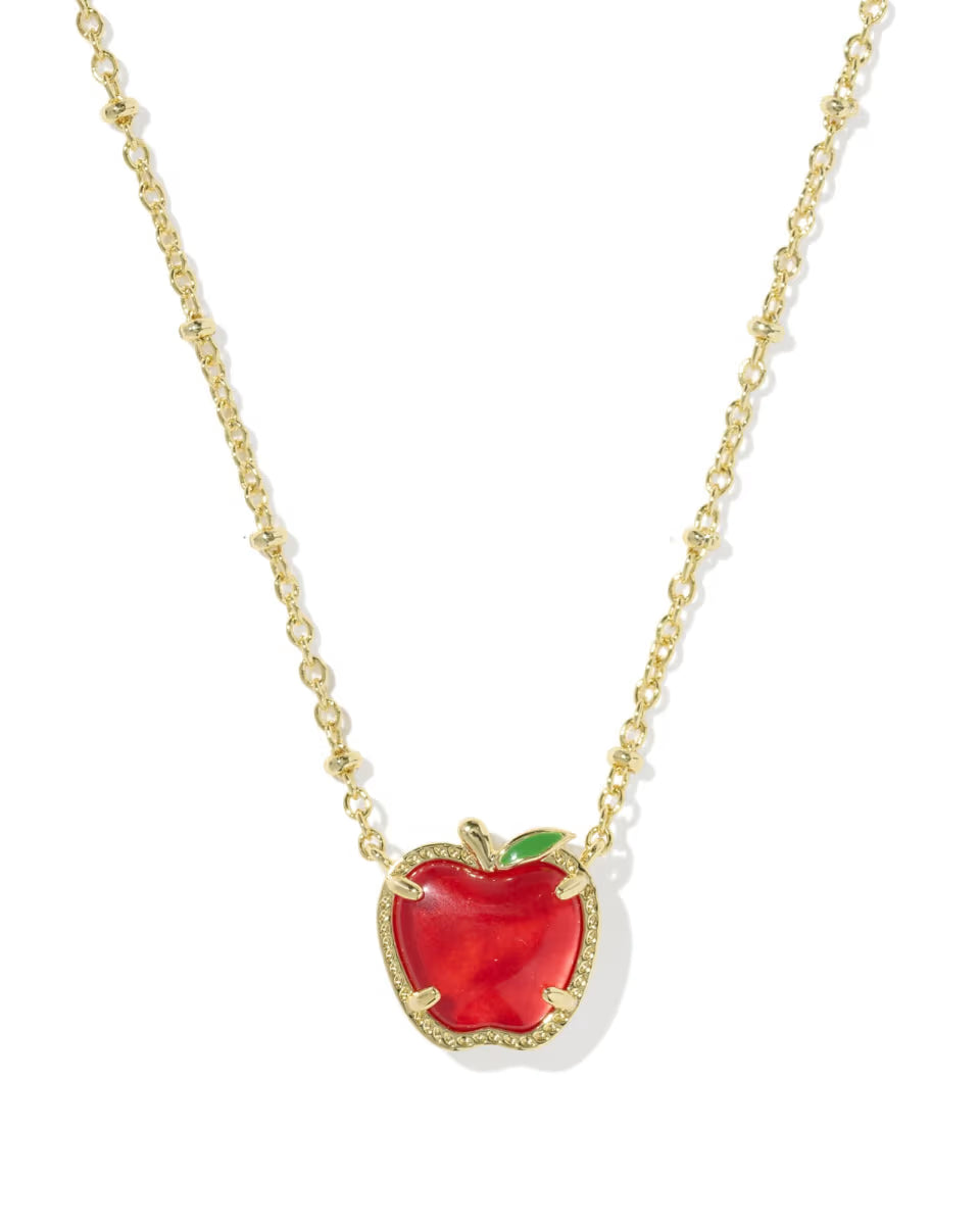 Apple Gold Short Pendant Necklace