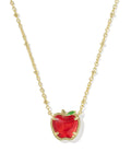 Apple Gold Short Pendant Necklace