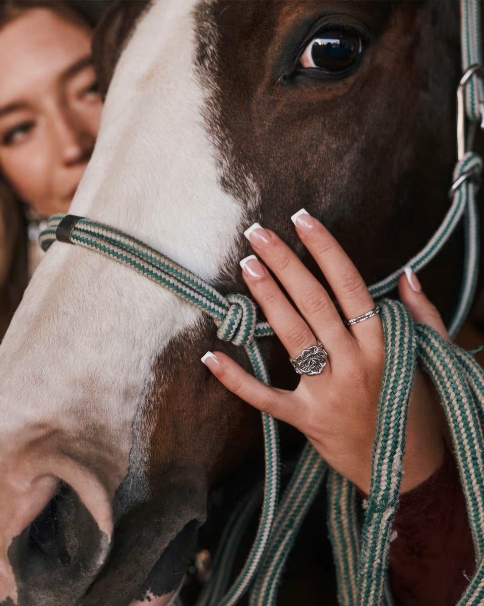 Ansel Rose Cocktail Ring in Vintage Gold