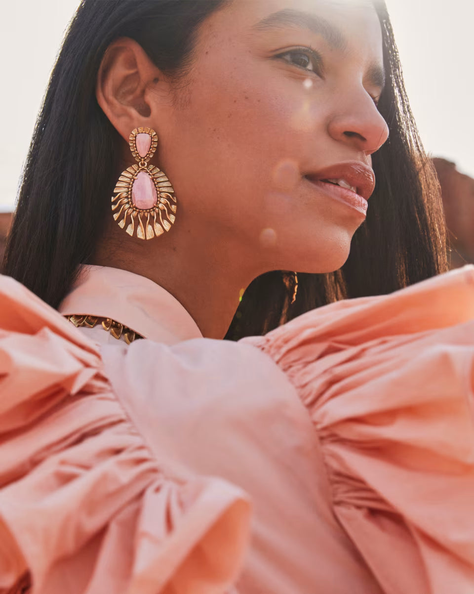 Zahara Vintage Silver Statement Earrings