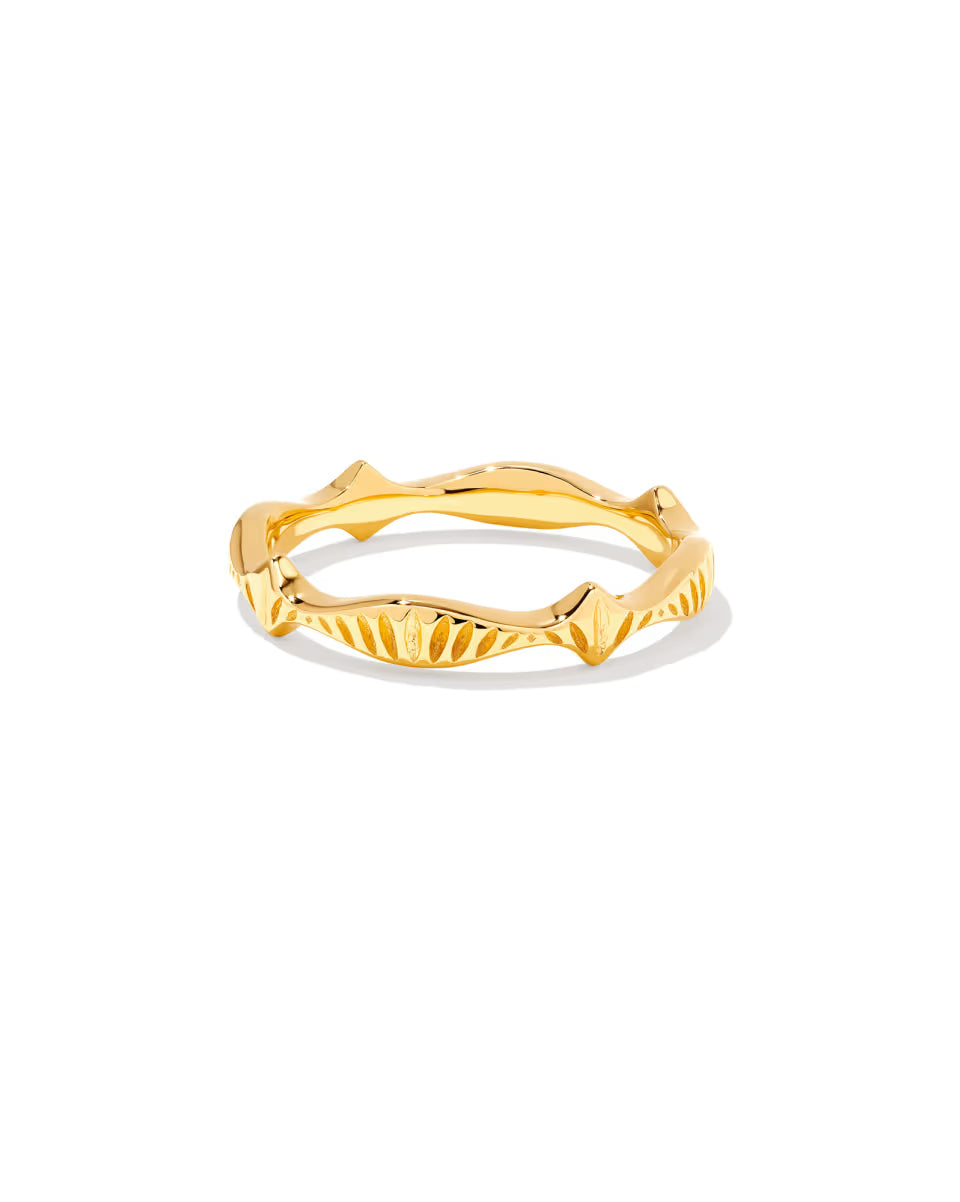 Sophee Band Ring in Oxidized Sterling Silver