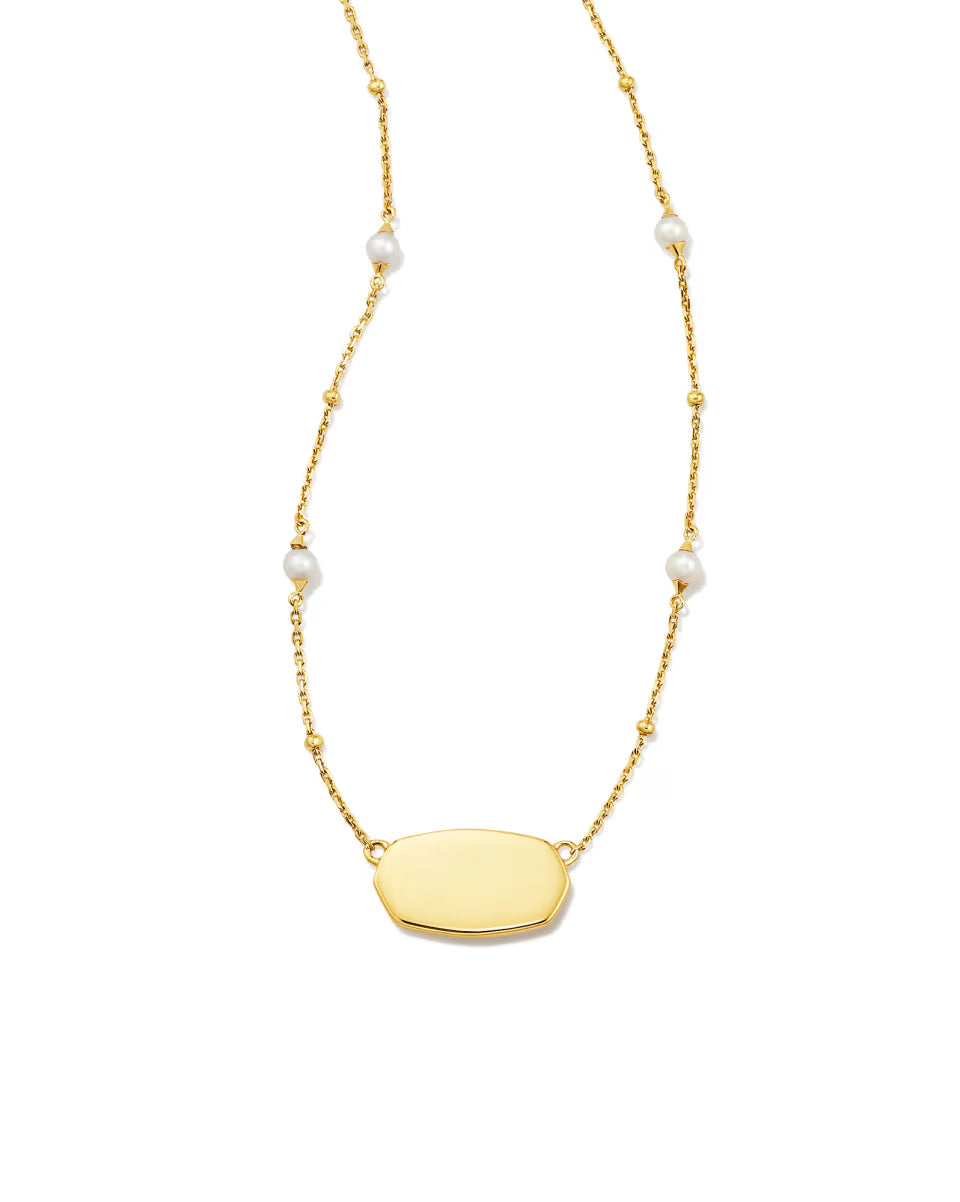 Elisa Pearl Sterling Silver Pendant Necklace in Freshwater Cultured Pearl