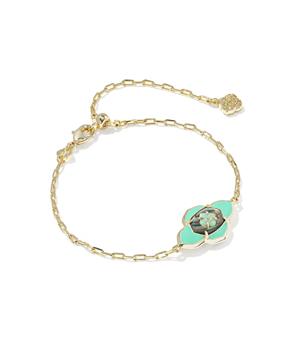Abbie Medallion Gold Delicate Chain Bracelet