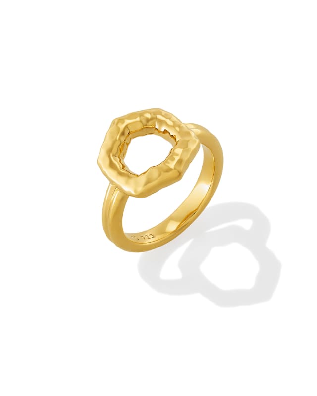 Davie Sterling Silver Open Frame Ring