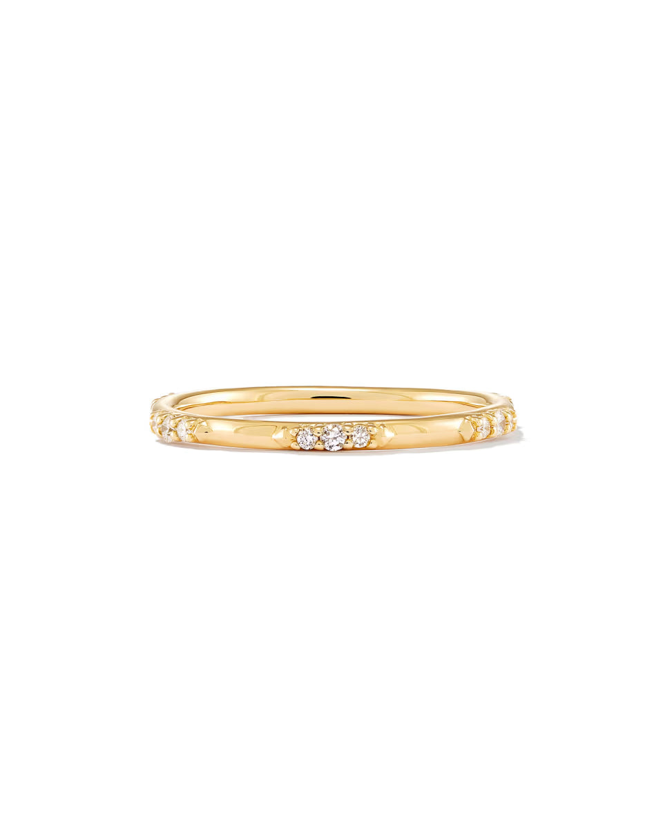 0.19 ct Posey 14k White Gold Band Ring in White Diamonds