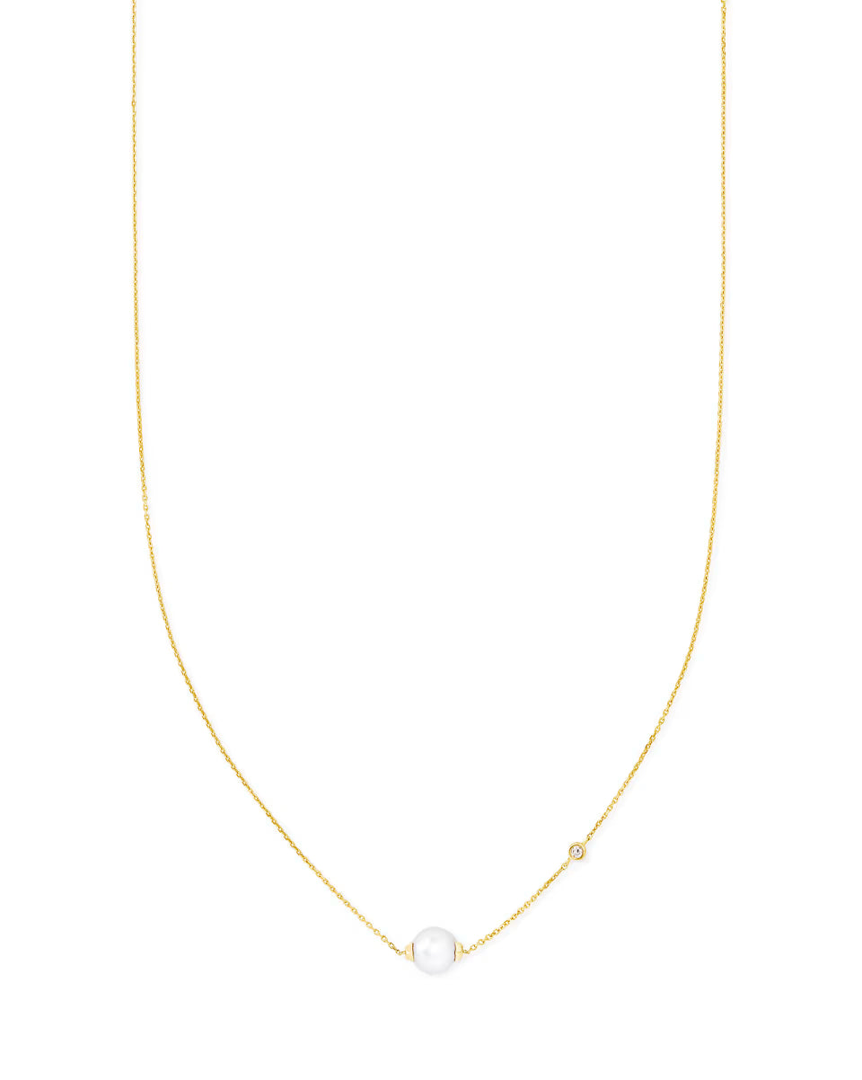 Cathleen 14k Yellow Gold Pendant Necklace Freshwater Cultured Pearl