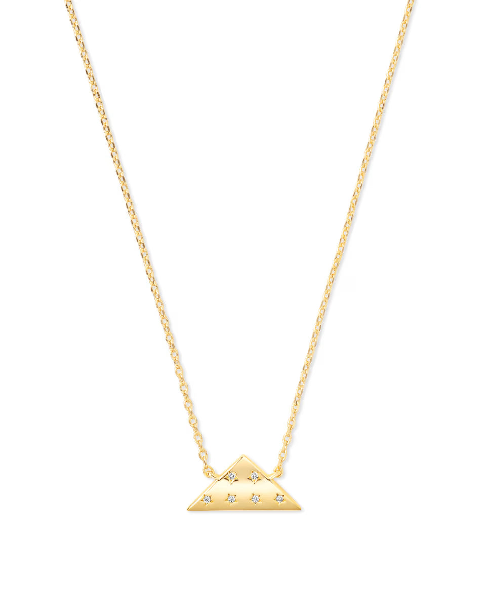Folds of Honor Pendant Necklace in Gold