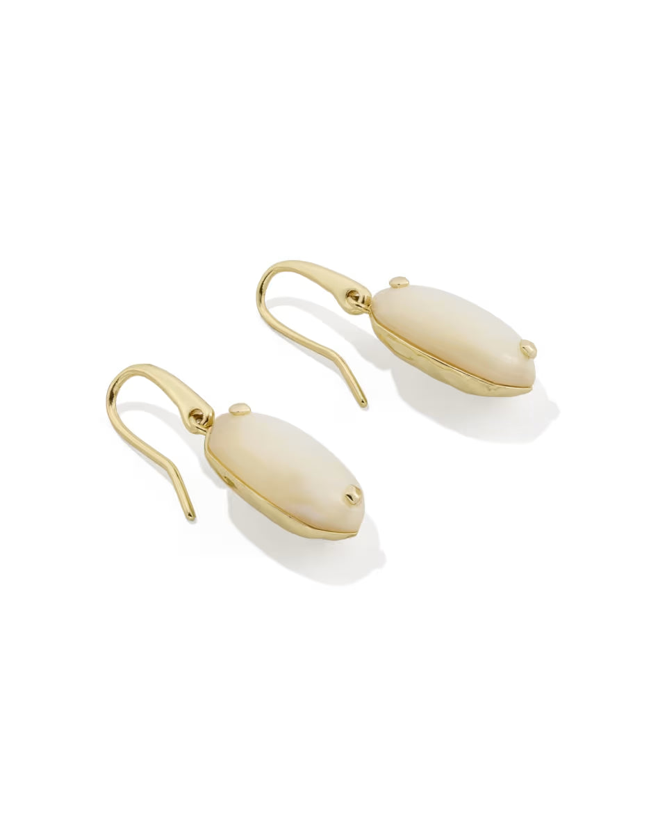 Lee Riveted Gold Drop Earrings