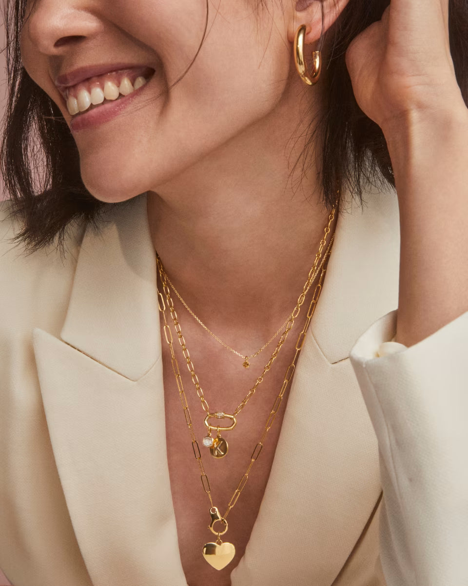 22 Inch Large Paperclip Chain Necklace in 18k Gold Vermeil