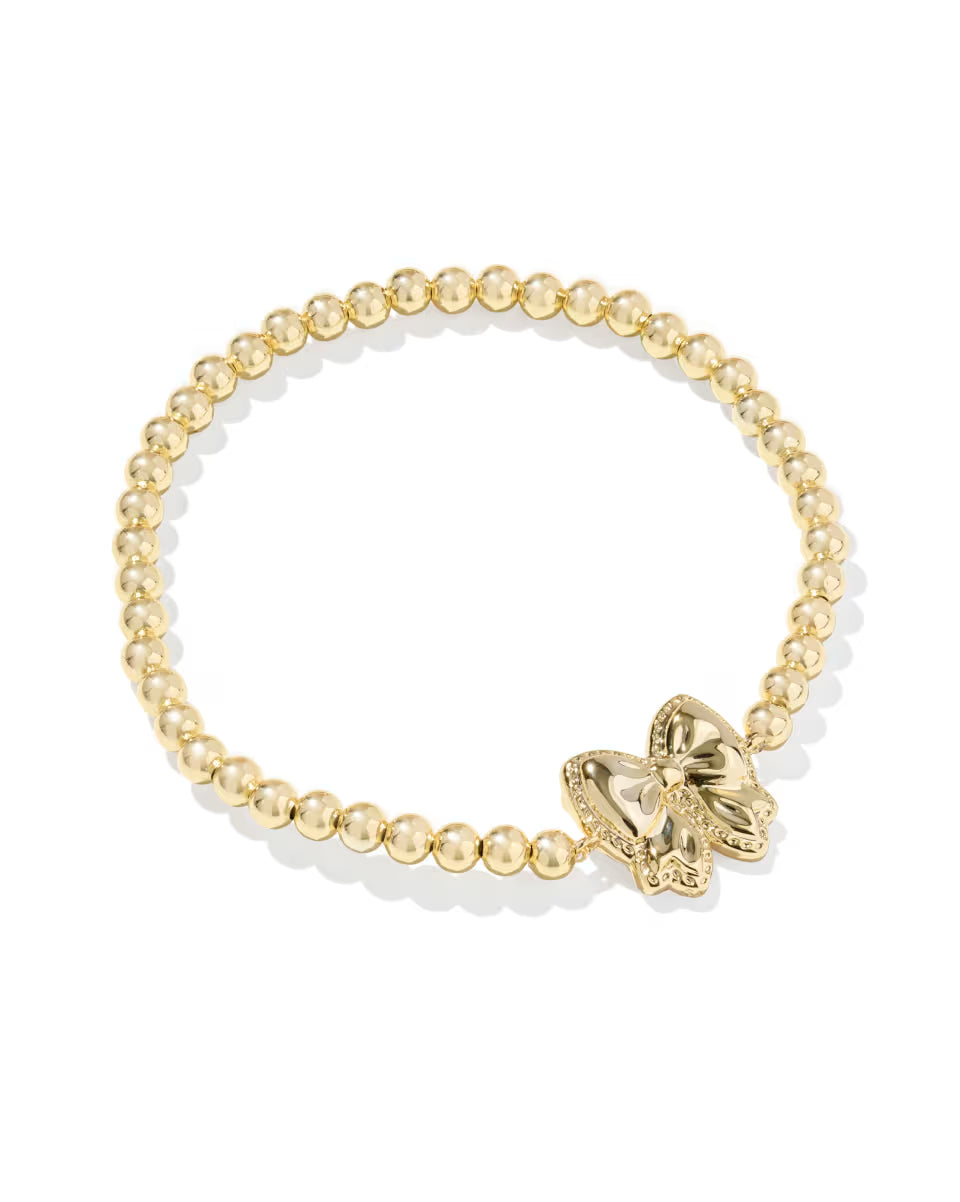 Haley Bow Gold Stretch Bracelet