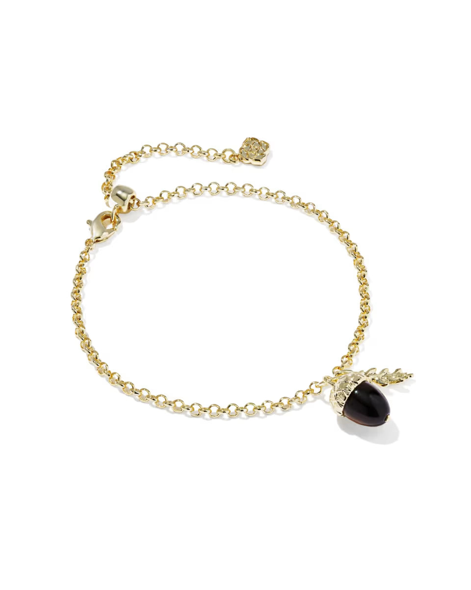 Acorn Gold Delicate Chain Bracelet