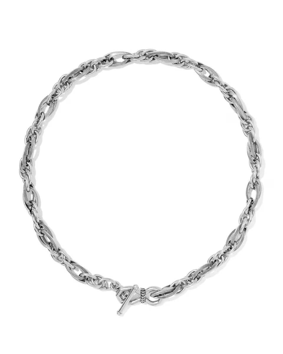 Melina Vintage Gold Link and Chain Necklace