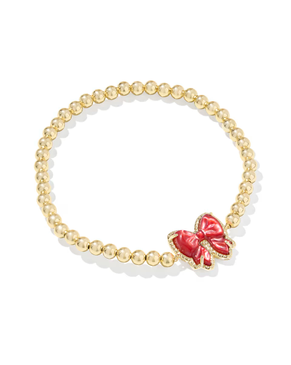 Haley Bow Gold Stretch Bracelet