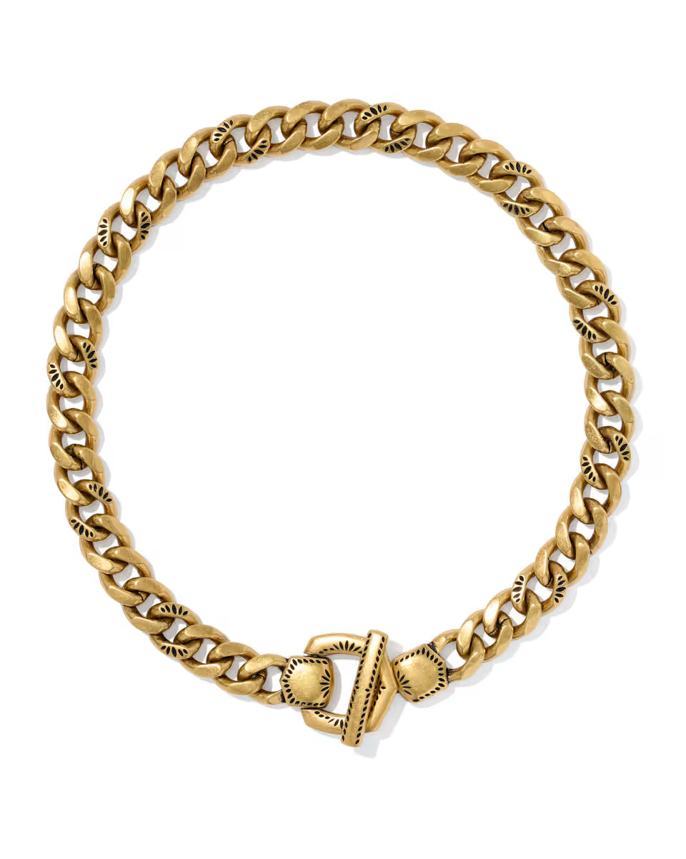 Keziah Vintage Silver Statement Link and Chain Necklace