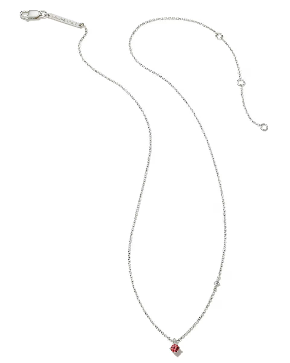 Maisie Sterling Silver February Pendant Necklace