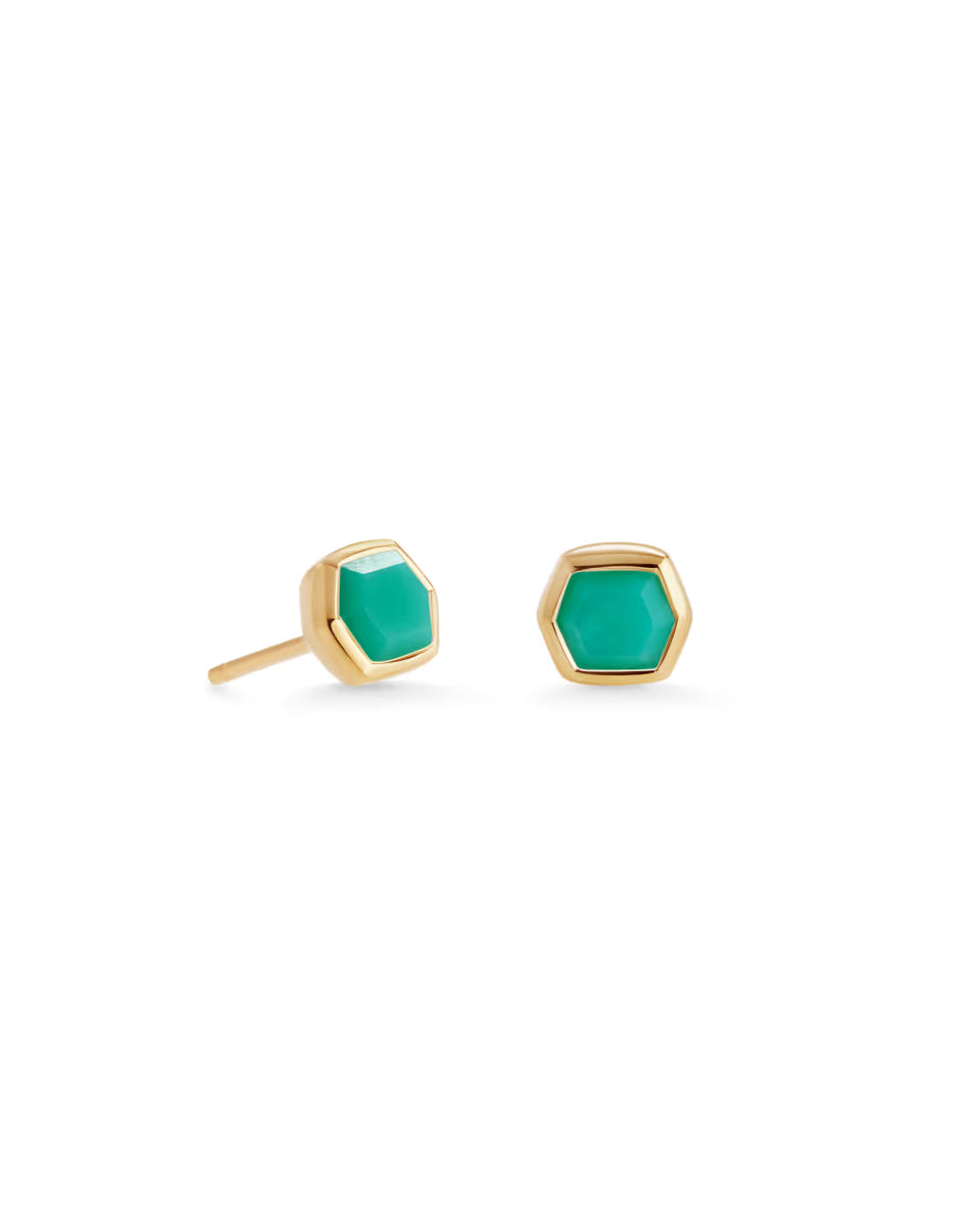Davie 18k Gold Vermeil March Stud Earrings
