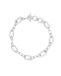 Link & Chain Charm Bracelet in 18k Gold Vermeil