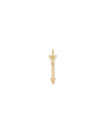 Zoey Arrow Charm in 18k Yellow Gold Vermeil