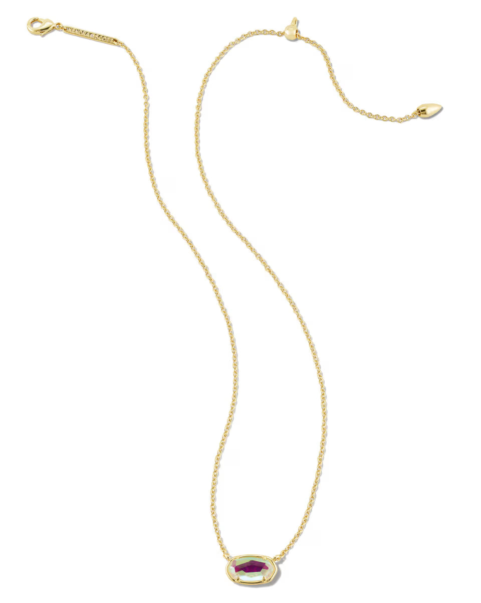 Grayson Gold Pendant Necklace in Ivory Mother-of-Pearl