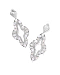 Abbie Silver Crystal Statement Earrings