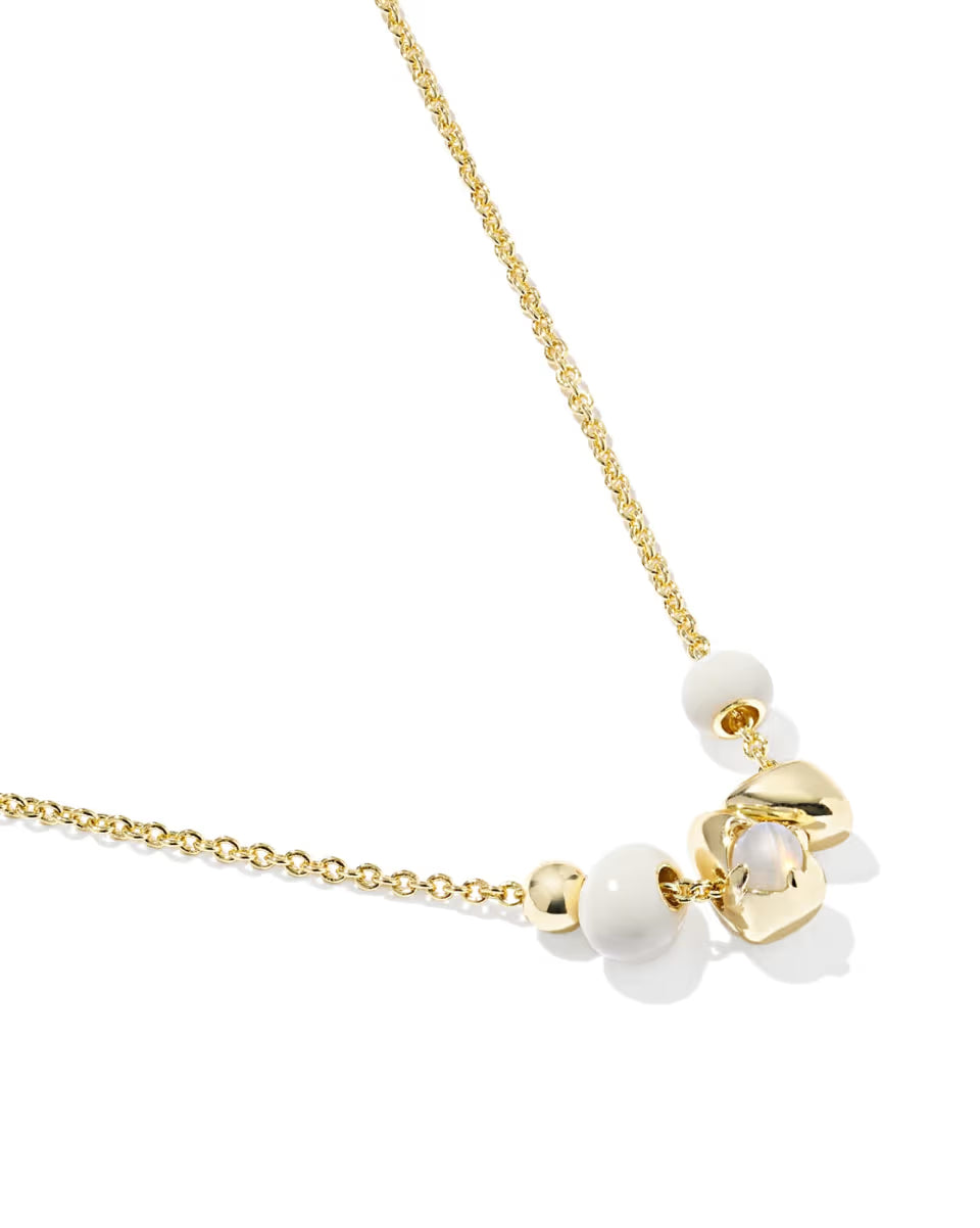 Deliah Gold Short Pendant Necklace