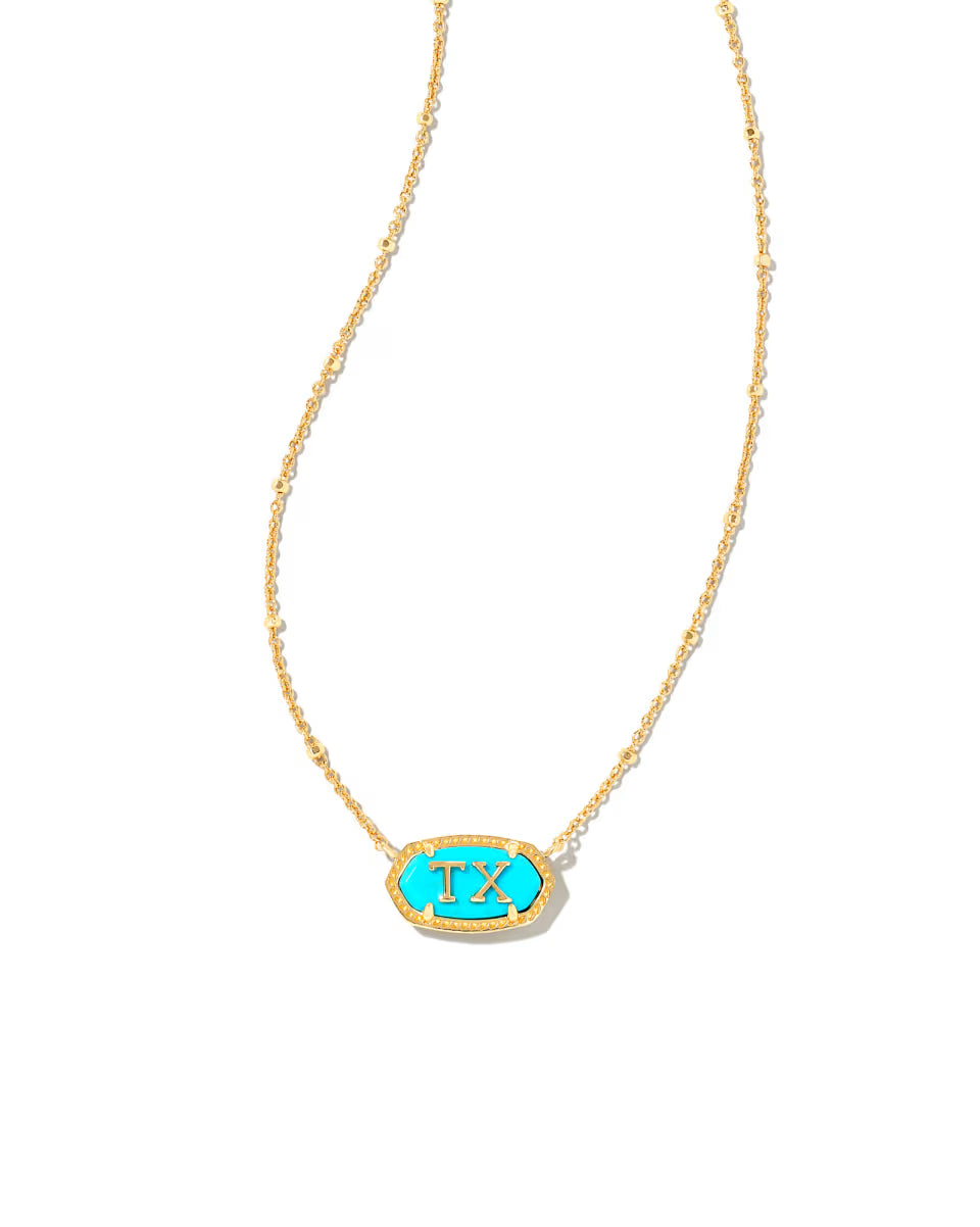 Elisa Gold Texas Necklace in Ivory Mother-of-Pearl