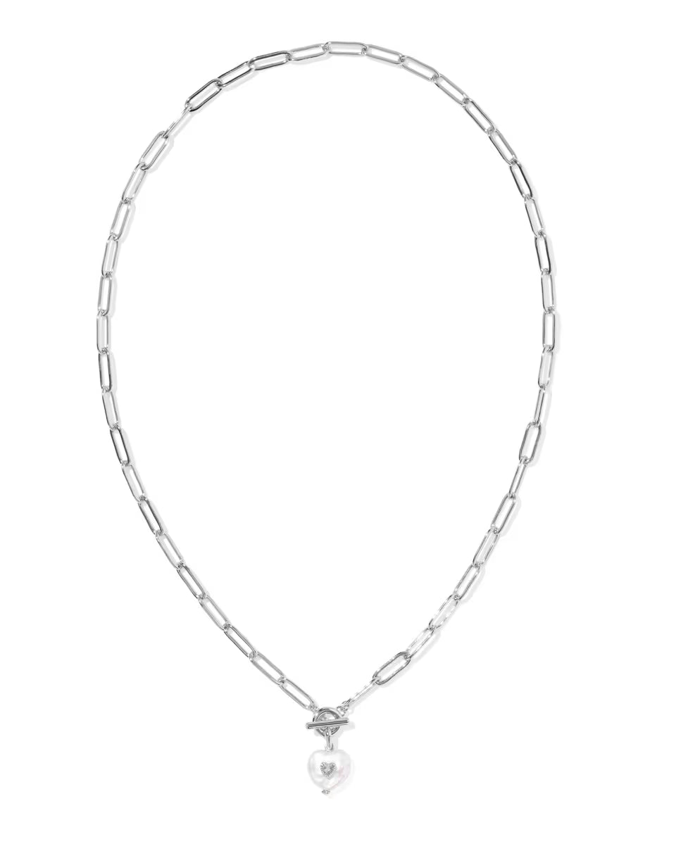 Sasha Heart Gold Link and Chain Necklace