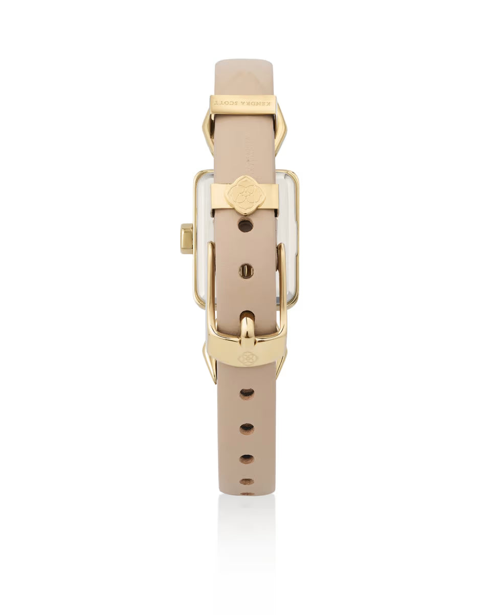 Adela Gold Leather Watch