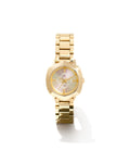 Dira Gold Tone Stainless Steel 28mm Watch in Light Iridescent Sunray