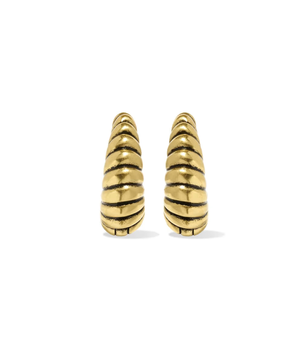 Sandy Gold Huggie Earrings