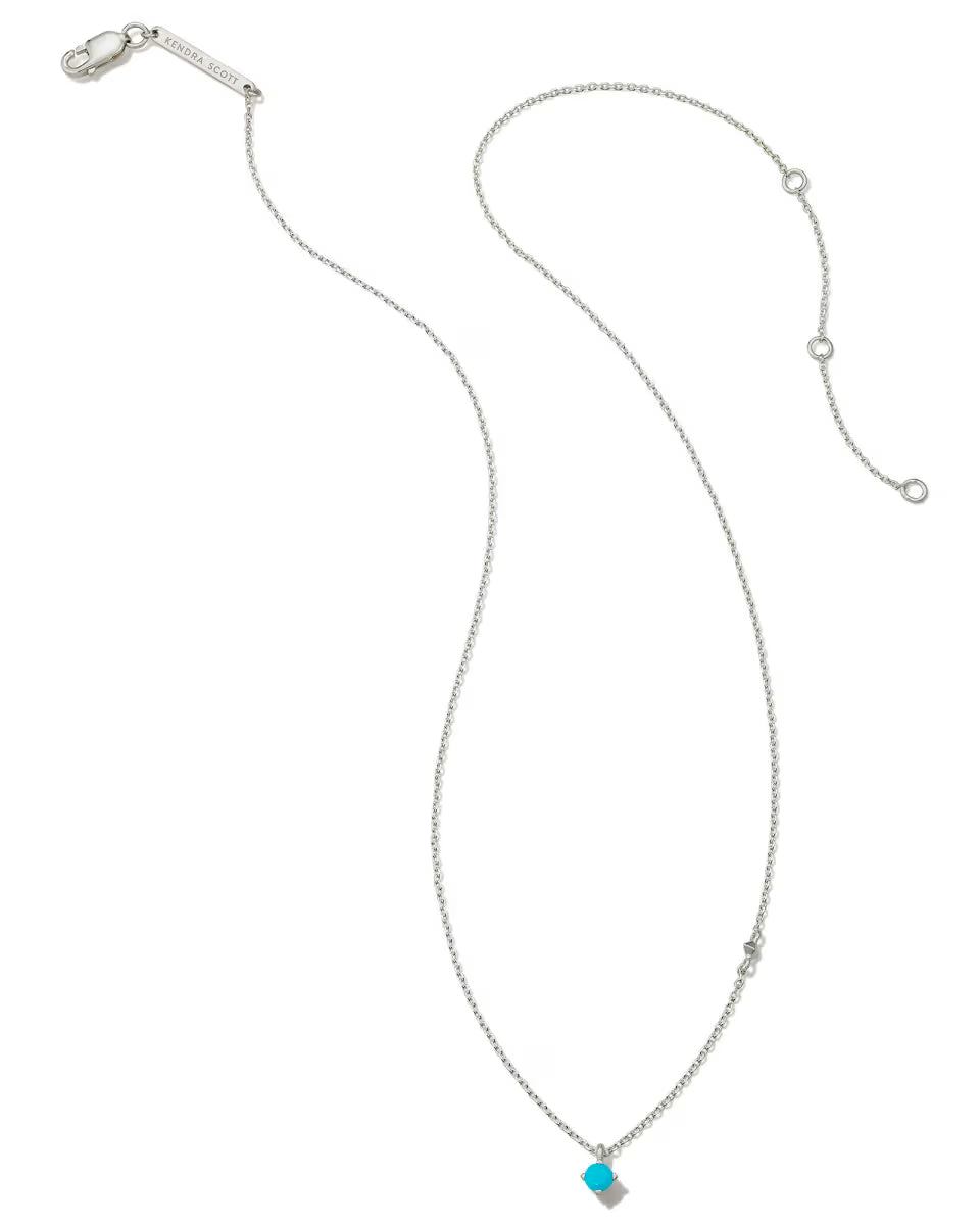 Maisie Sterling Silver October Pendant Necklace