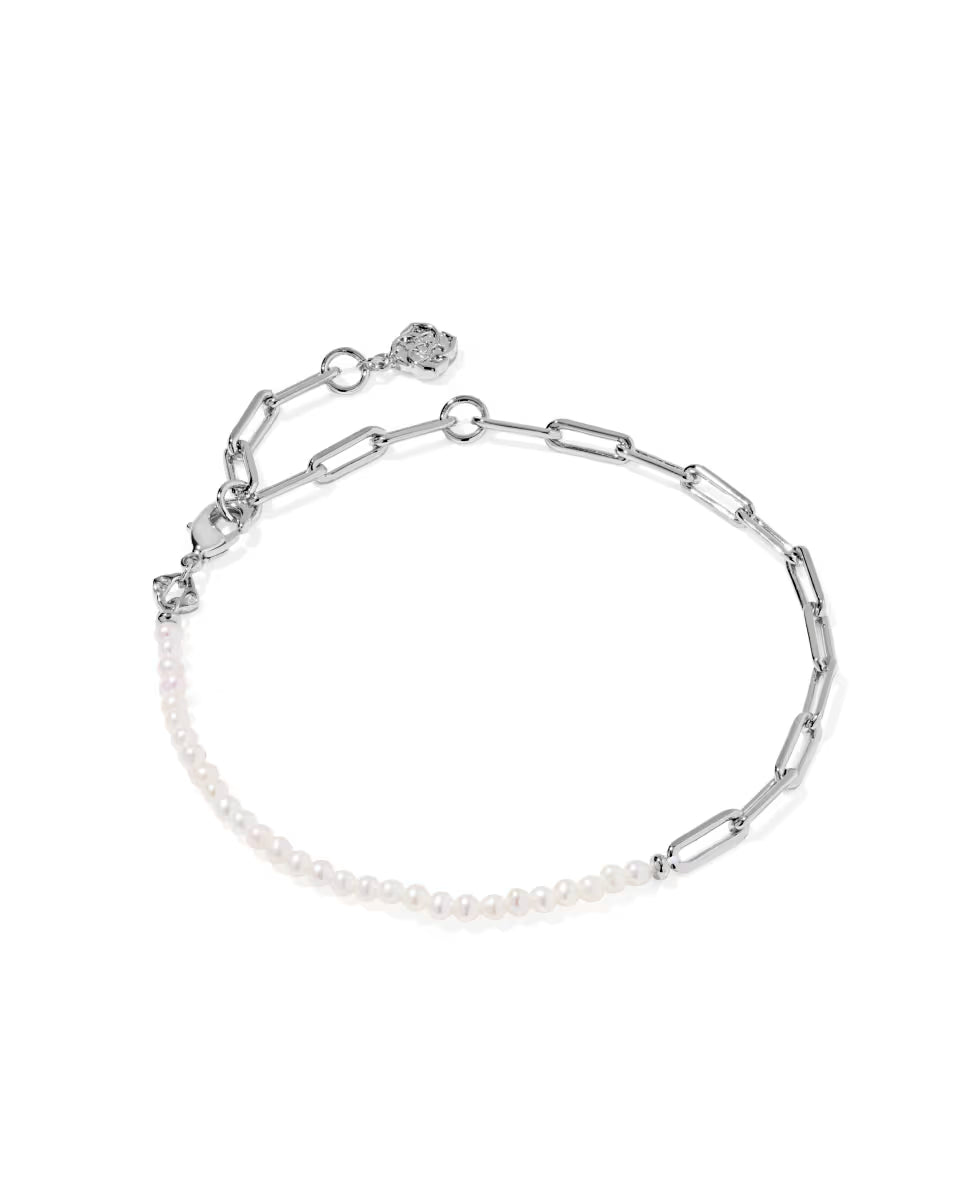 Markie Silver Half Chain Bracelet