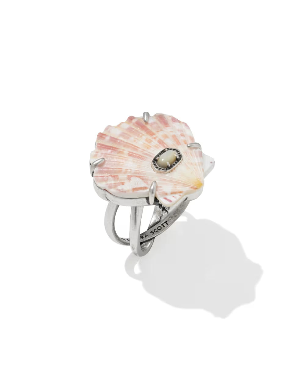Lucia Shell Gold Cocktail Ring