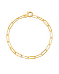 Large Paperclip Chain Bracelet in 18k Gold Vermeil