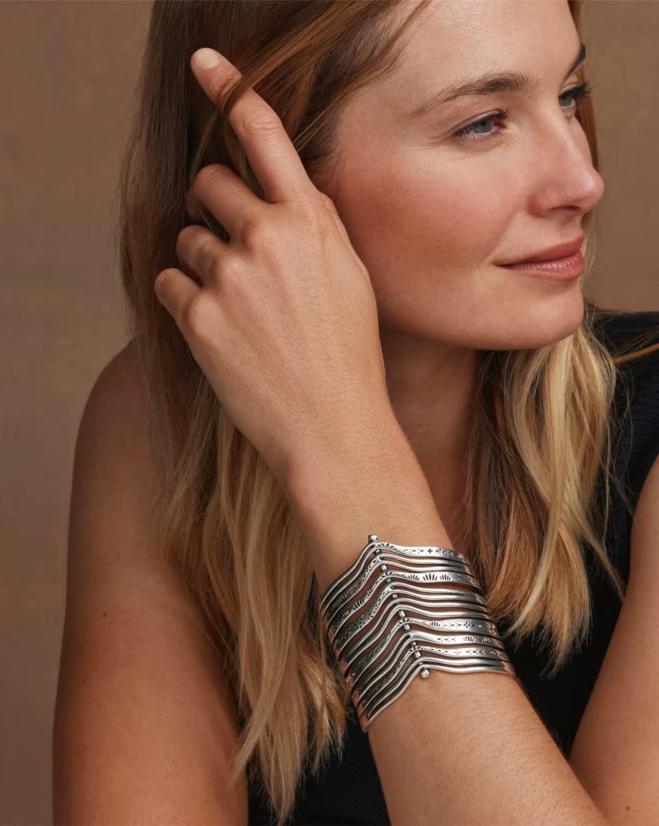 Calliope Vintage Gold Statement Cuff Bracelet
