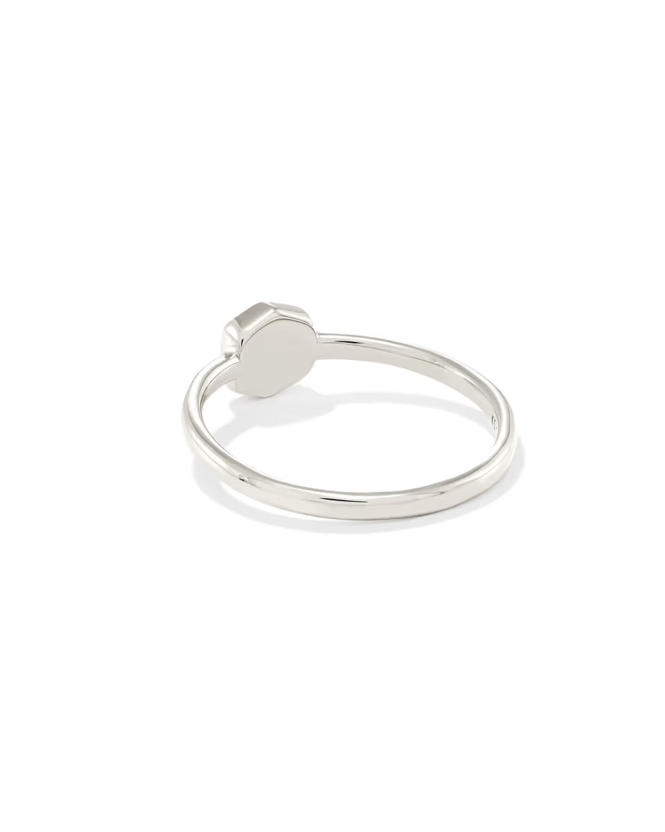 Davie Sterling Silver January Band Ring